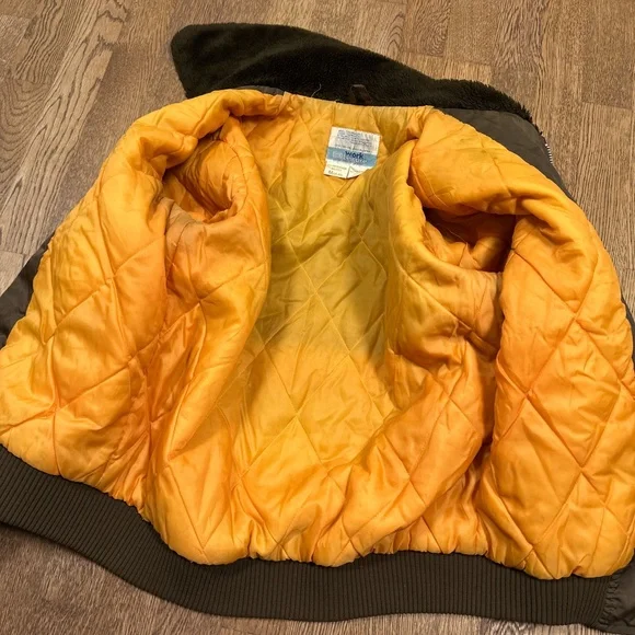 Vintage 70s Sears Work Leisure Made in Japan Aviator Nylon Jacket Mens Medium - Picture 3 of 11